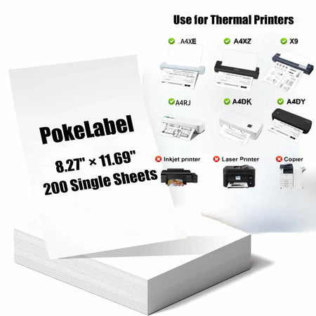 HZTZ A4 Thermal Printing Paper 200 Sheets &ndash; Fast Drying 200sheets.