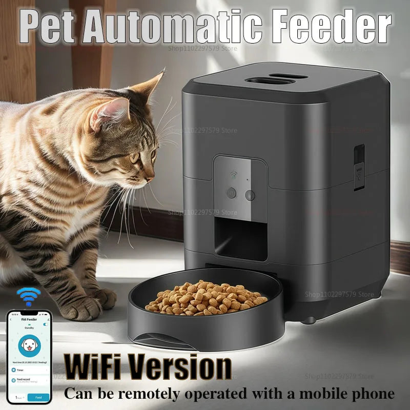 Upgraded Automatic Cat Feeder WiFi Version - App Control