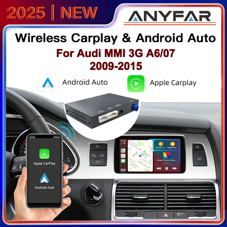 Audi A6 Q7 2009-2015 CarPlay Android Auto Retrofit Kit voor 6.5/7 Inch MMI 3G