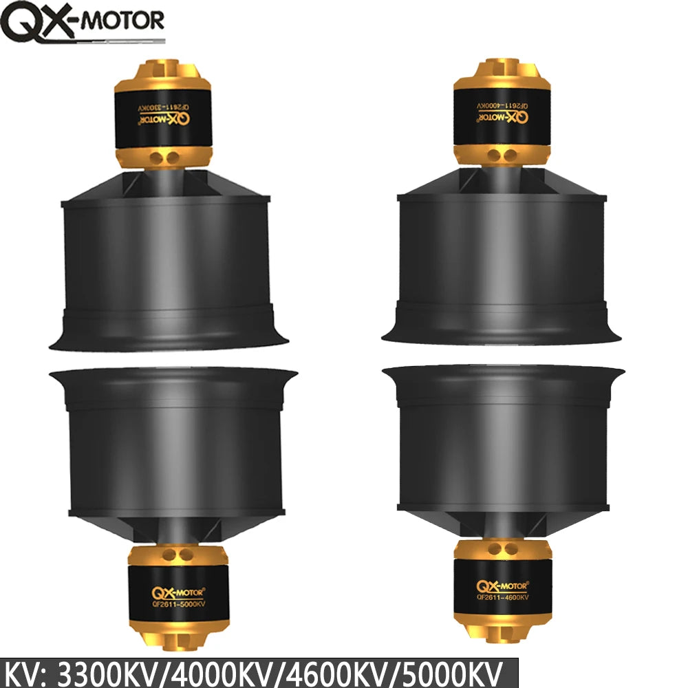 QX-MOTOR 50mm EDF QF2611 12 Blades Ducted Fan &ndash; Low Noise