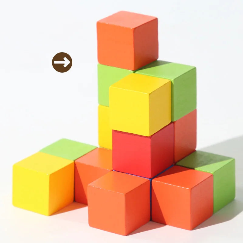 Colorful Wooden Blocks Set &ndash; Education Through Play