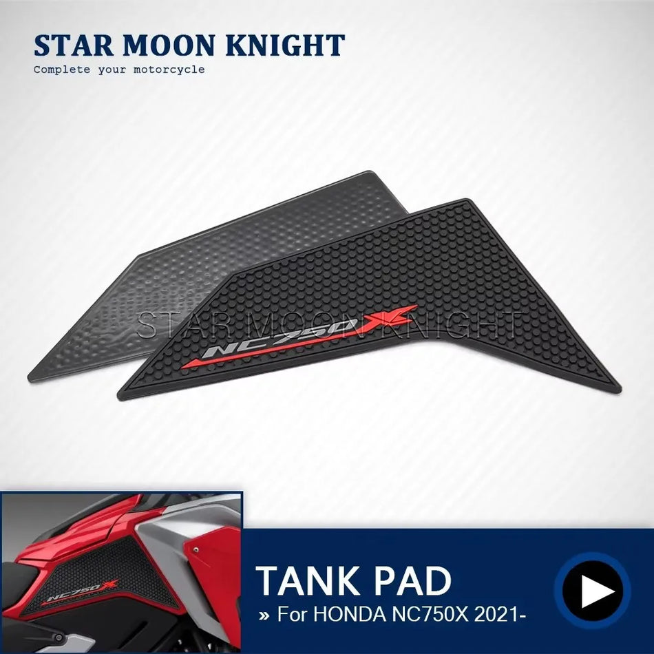 Honda NC750X tankskyddsset för sidobränsletanksskydd, gummigrepp för knätrafik