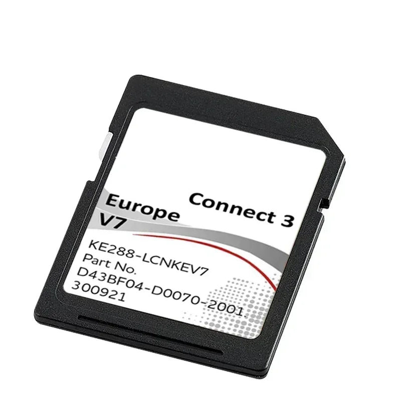 Actualizare Sat Nav V7 pentru Nissan Juke, Qashqai, X-Trail, Note - Card SD Car Connect 3