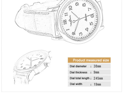 Lovers&rsquo; Quartz Watch &ndash; Reverse Anticlockwise Dial Waterproof