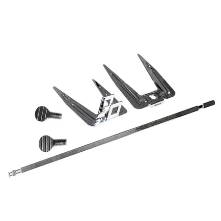 Kemei Stainless Steel Rotating Chicken Roaster Fork for Grills Default Title