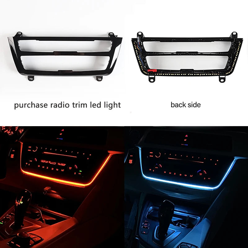 Center Console Ambient Lighting Two Color LED Panel for BMW F30-F36