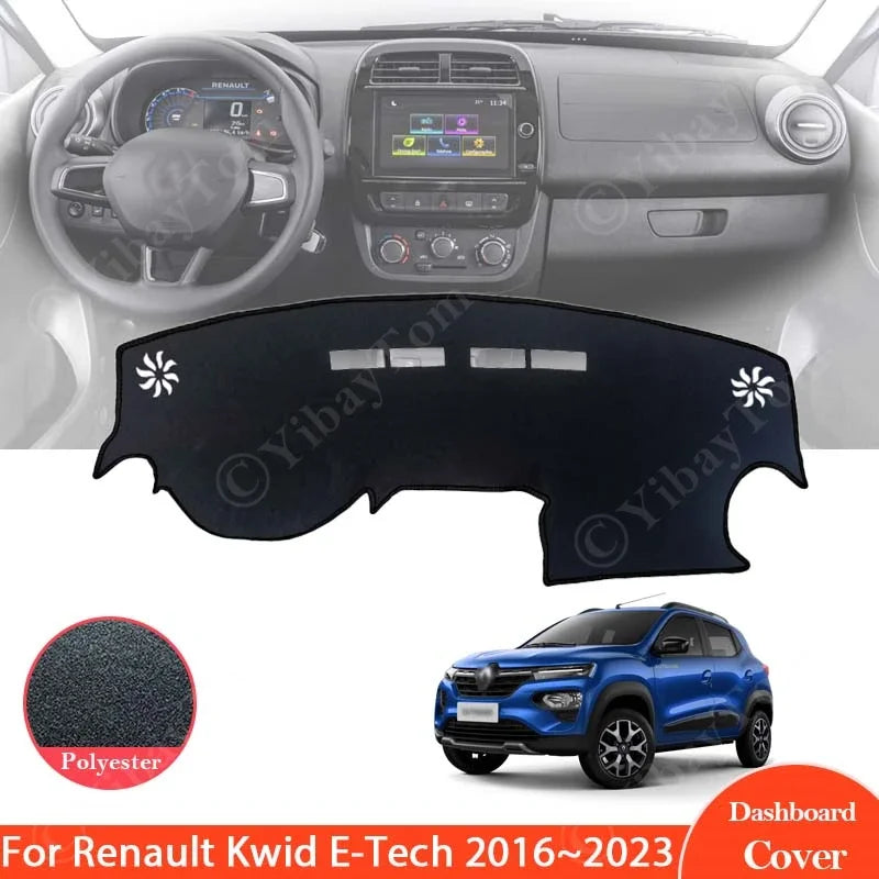 Dashboard Cover Pad for Renault Kwid Dacia Spring 2016 To 2023