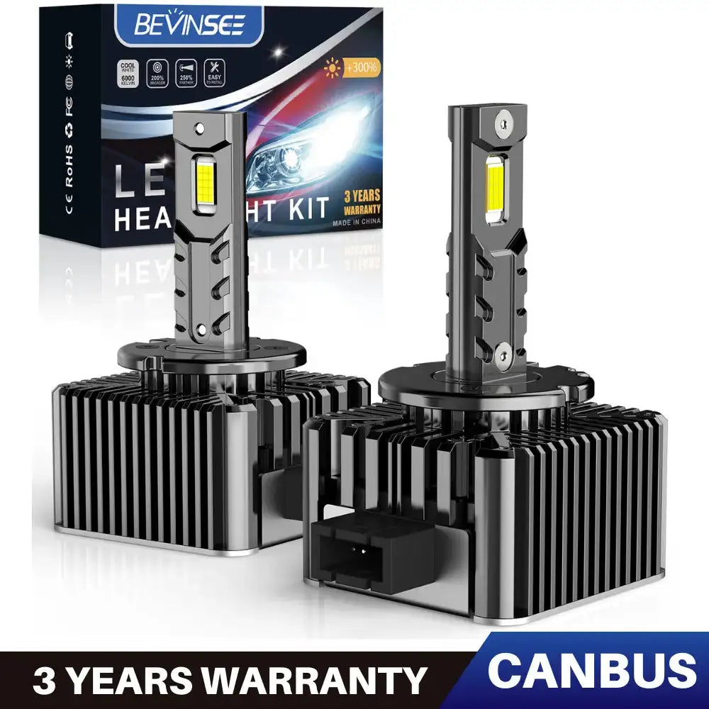 Bevinsee D1S D3S Canbus Headlight Bulbs 70W 6000K 7000LM 6000K Cold White / D1S D1R / CHINA