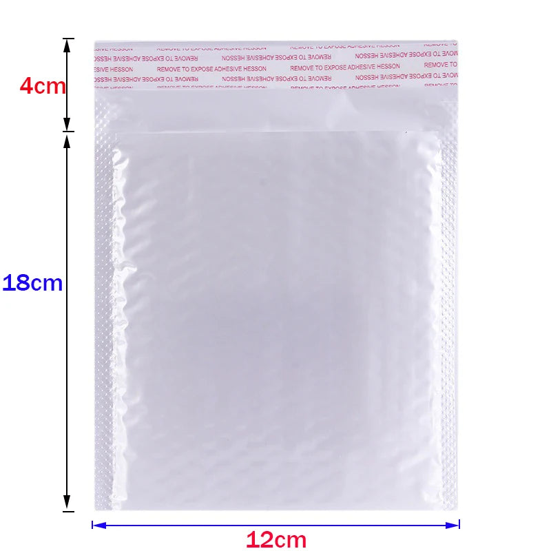 ALSMT Shockproof White Foam Envelope Bubble Bags - Pack of 50