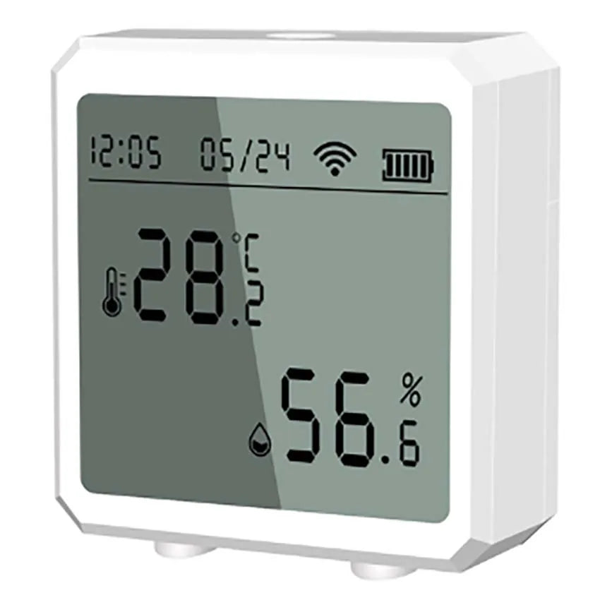 Zigbee WiFi Temperature Humidity Sensor &ndash; LCD Display WHITE