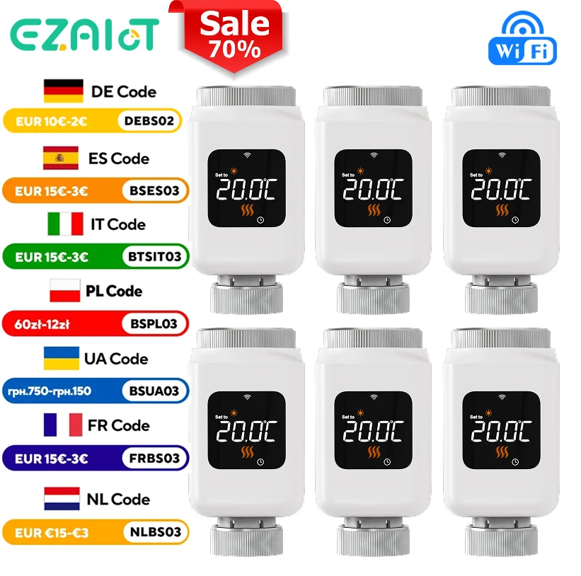 Tuya Smart WiFi Thermostatic Radiator Valve &ndash; Alexa Ready