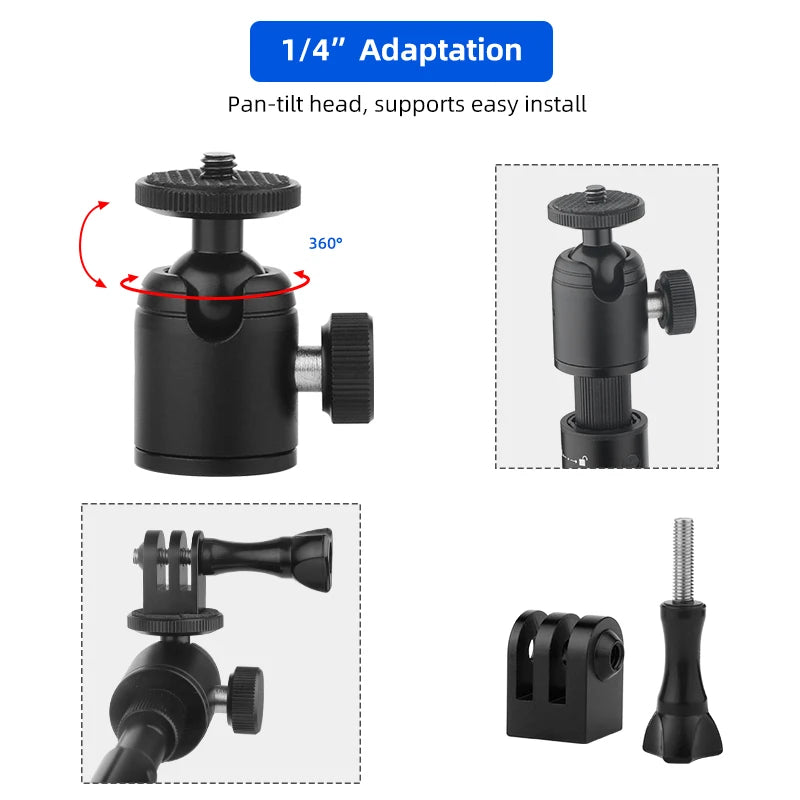 Deemount Portable Selfie Stick Kit &ndash; Adjustable Length for Perfect Shots