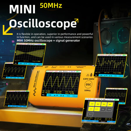 BSIDE OT4 Mini Oscilloscope 50MHz &ndash; Portable Pocket Scope