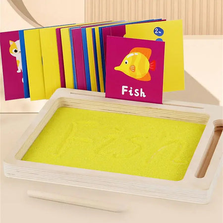 Wooden Montessori Sand Tray &ndash; Develops Early Writing Skills