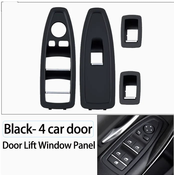 Upgrade Interior Door Carbon Fiber Window Regulator Switch Panel Trim Cover Replacement For BMW 1 3 4 Series F20 F30 F31 F36 by InterCyprus Trading Ltd