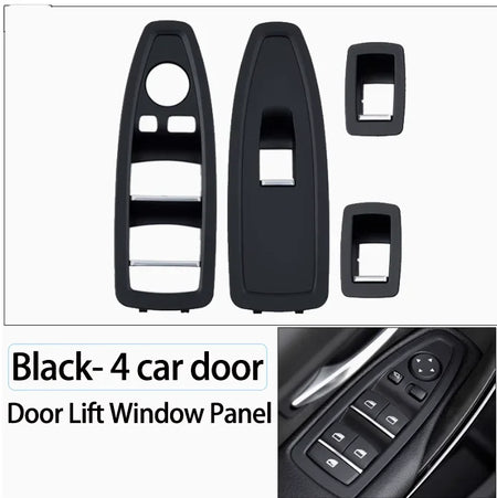 Upgrade Interior Door Carbon Fiber Window Regulator Switch Panel Trim Cover Replacement For BMW 1 3 4 Series F20 F30 F31 F36 by InterCyprus Trading Ltd