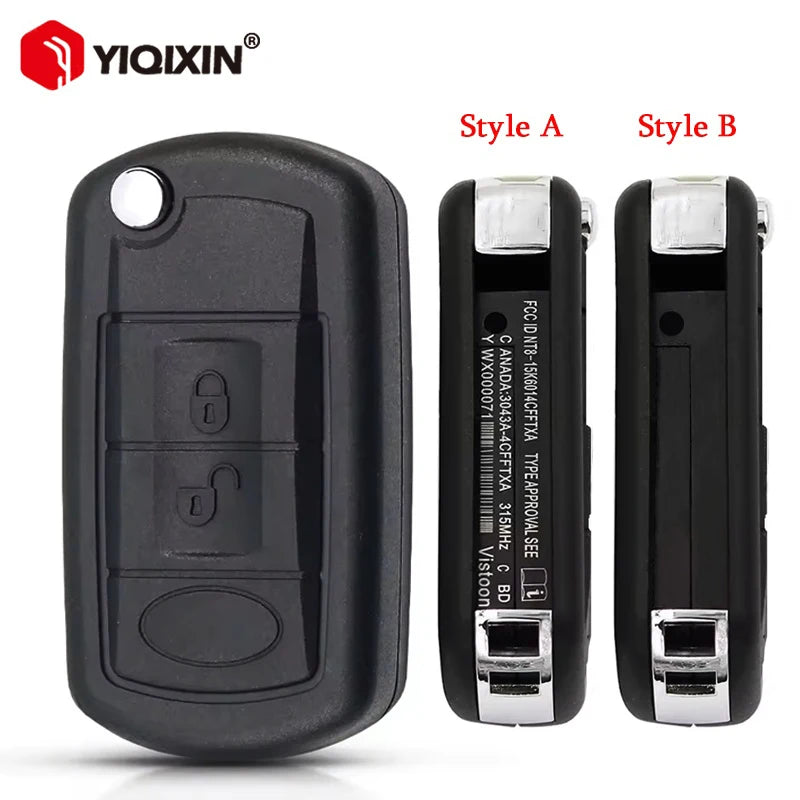 Võtme korpus Land Rover Range Rover Sport LR3 Vogue 3-nupuline lõikamata HU92 tera ühilduv