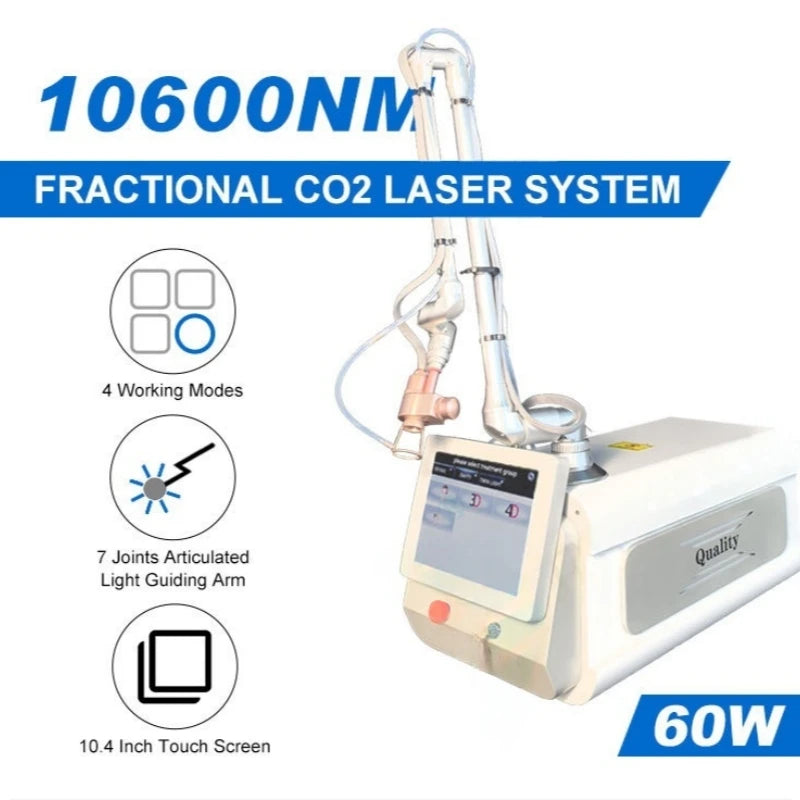 Máquina de láser fraccionado CO2 para rejuvenecimiento de la piel, eliminación de cicatrices, blanqueamiento