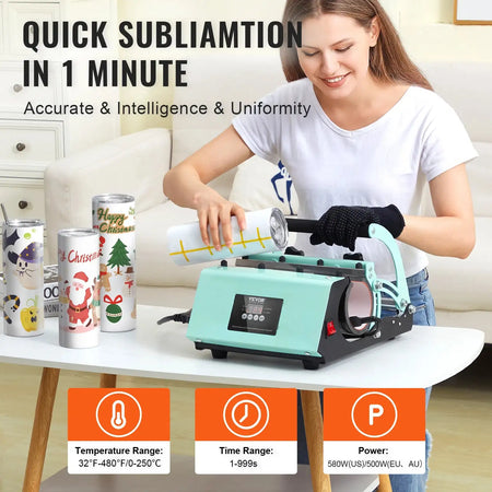 Tumbler Heat Press Machine &ndash; 8Pc 20Oz Tumbler Set