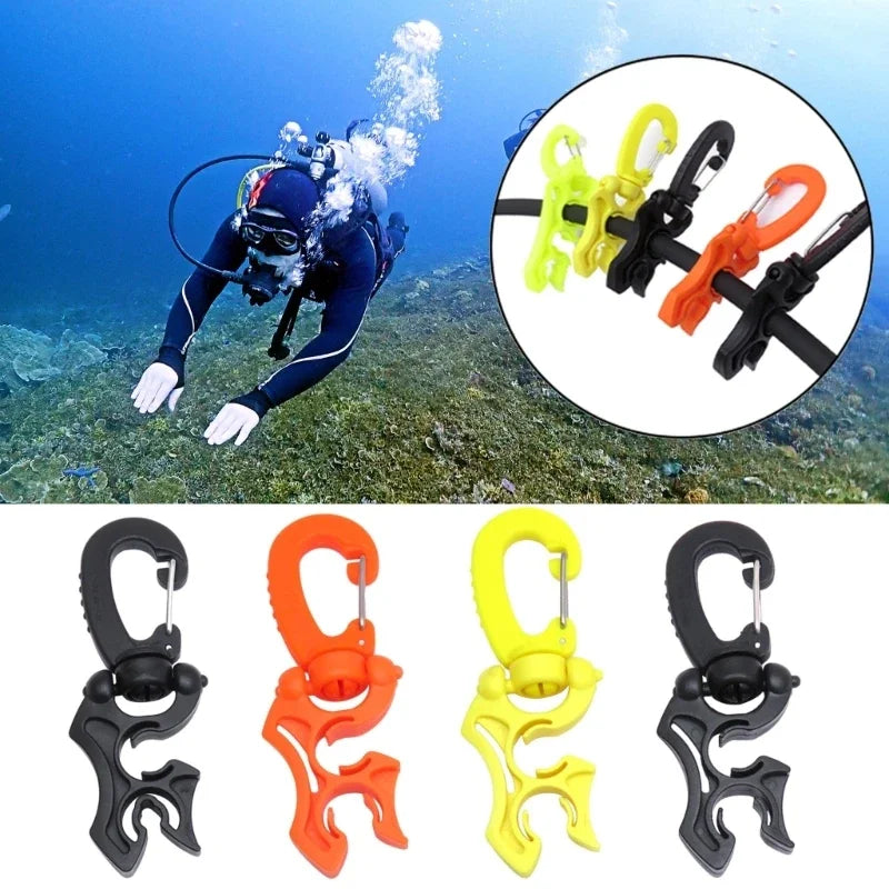 Scubas Diving Double Hose Holder Clip - Secure Your Dive Gear with Ease