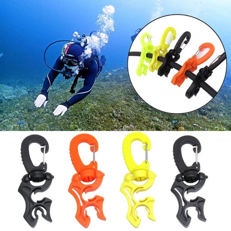 Scubas Diving Double Hose Holder Clip - Secure Your Dive Gear with Ease