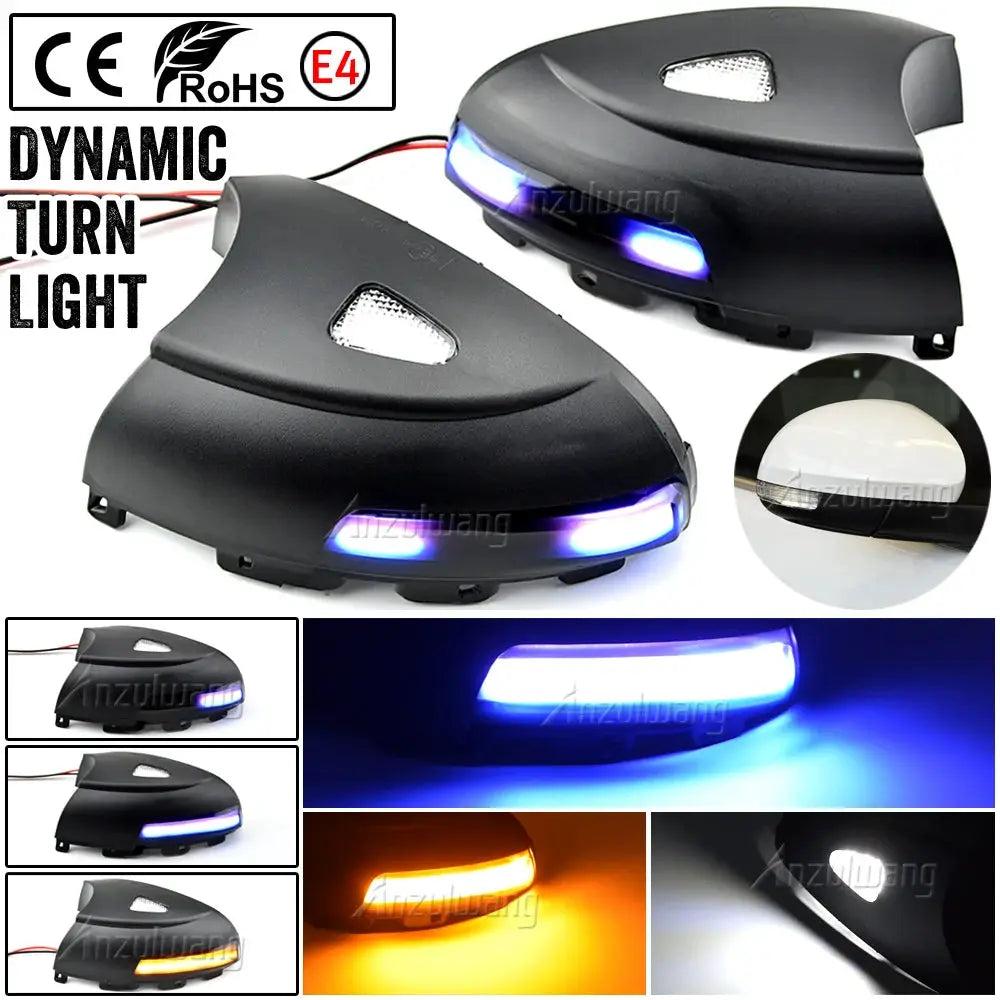 LED Mirror Turn Signal Lights With Flowing Water Effect For VW Tiguan MK1 Sharan Skoda Yeti by InterCyprus Trading Ltd