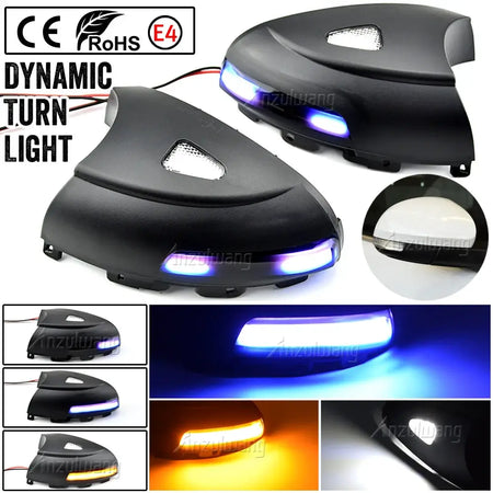 LED Mirror Turn Signal Lights With Flowing Water Effect For VW Tiguan MK1 Sharan Skoda Yeti by InterCyprus Trading Ltd