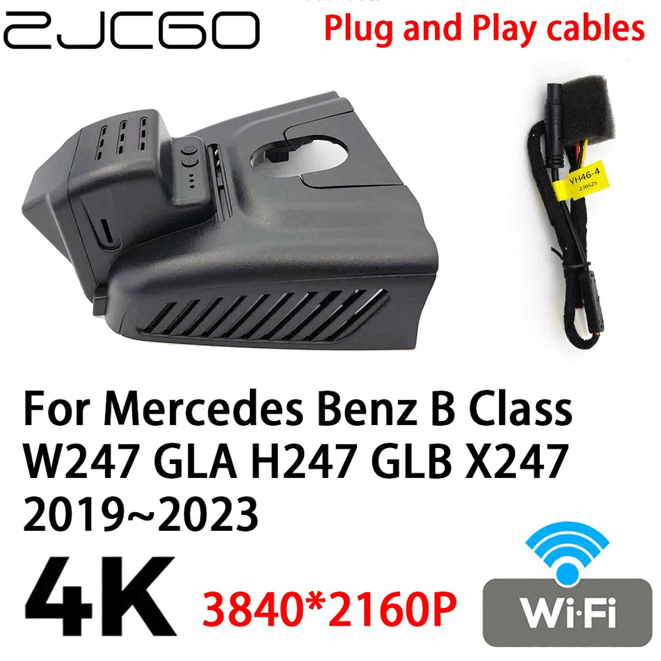 Vysoce kvalitní 4K Dash Cam pro Mercedes-Benz B Class W247 GLA GLB X247 2019-2023