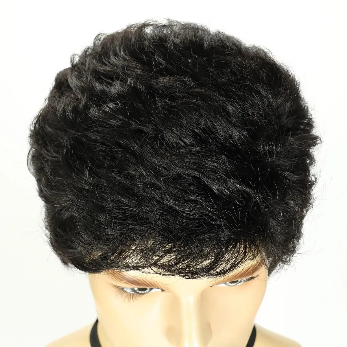 Short Silver Gray Synthetic Wig for Men - Heat Resistant Cosplay and Daily Use HY-1020-1B / 1pc / 6inches