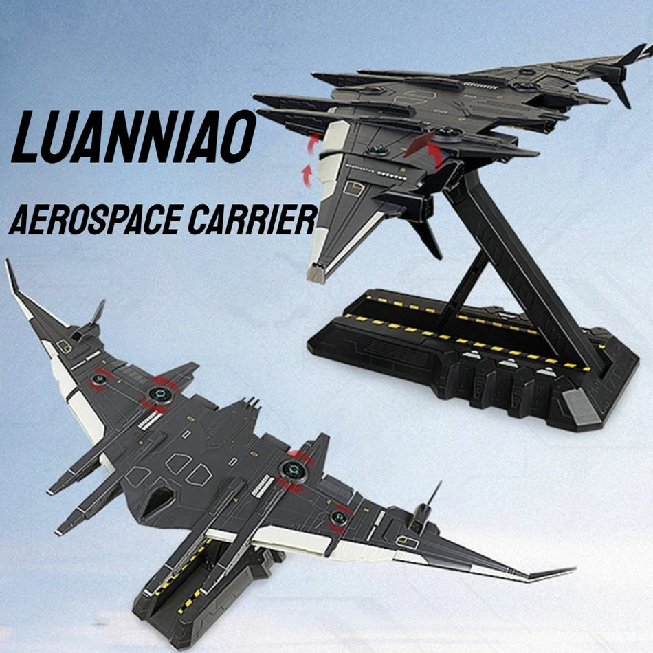 Model de mașină de jucărie din metal turnat, transportator aerospațial de la Luanniao, la scară 1:1500 și 1:3000.