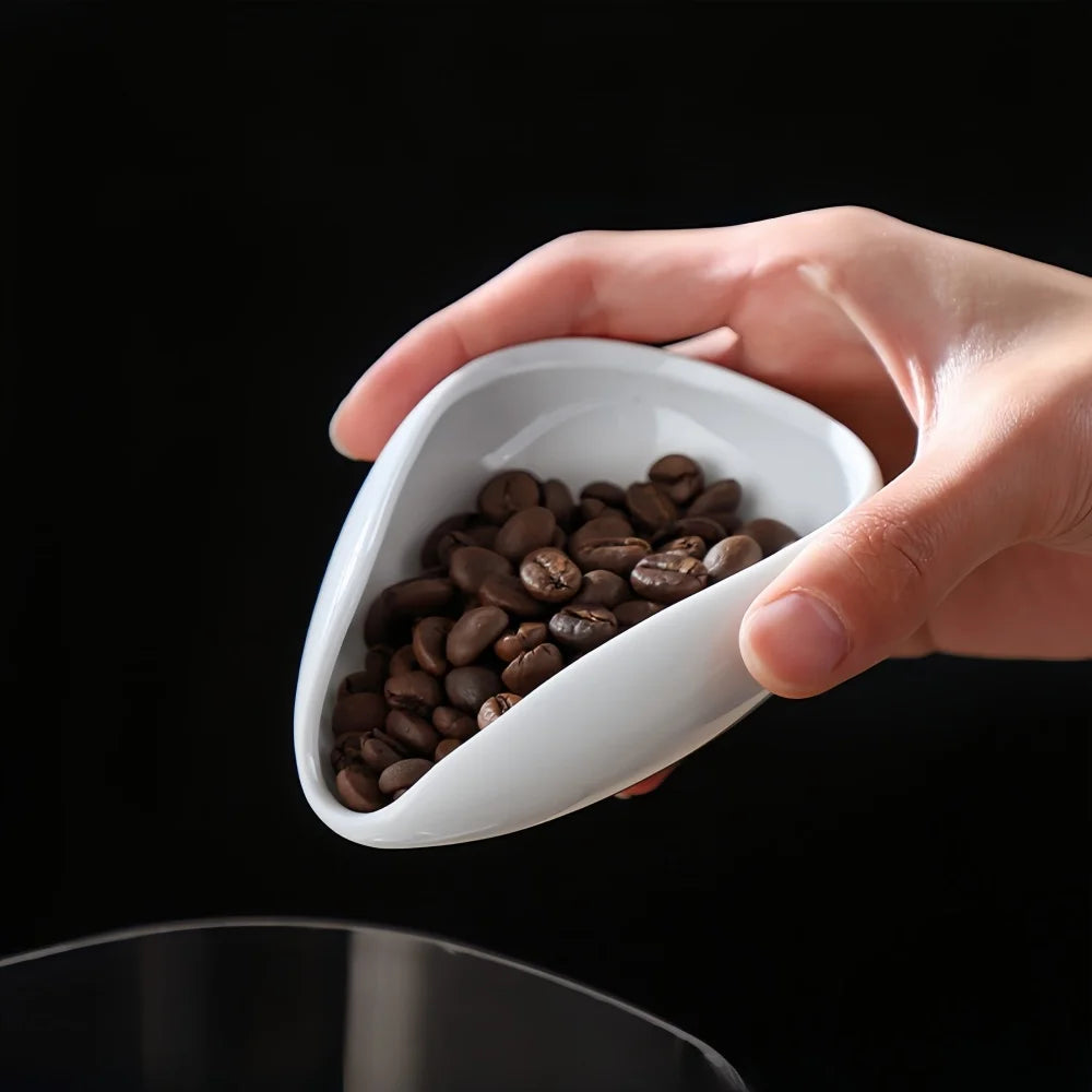 Coffee Bean Metering Plate &ndash; Elegant Ceramic Design
