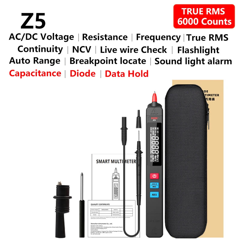 BSIDE Z5 Digital Multimeter &ndash; Smart Non-Contact Voltage Detection Z5 Multimeter / CHINA