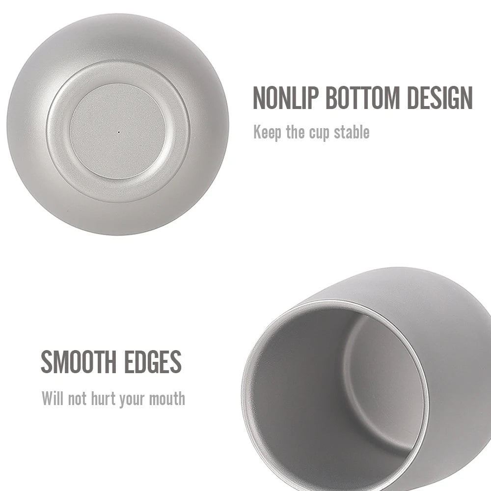 120ml Ultralight Ti Double Wall Cup &ndash; Camp Friendly