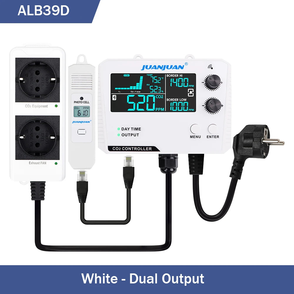 Juanjuan 0-5000ppm CO2 Controller &ndash; LCD Display Monitor