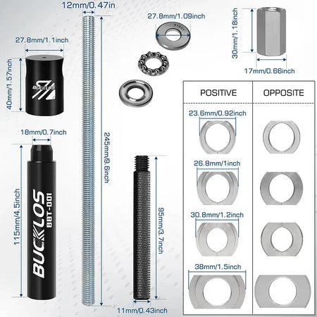 BUCKLOS Bicycle Bottom Bracket Headset Installation Tool Upgraded Bike Bottom Bracket Headset Removal Tool for BB86/BB30/BB92 by InterCyprus Trading Ltd