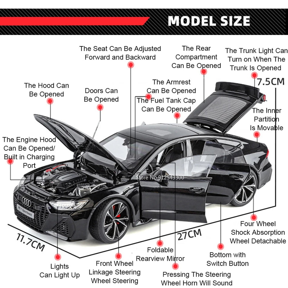 Sakausējuma diecast automašīnas modelis ar savienojuma stūri Honda Accord.