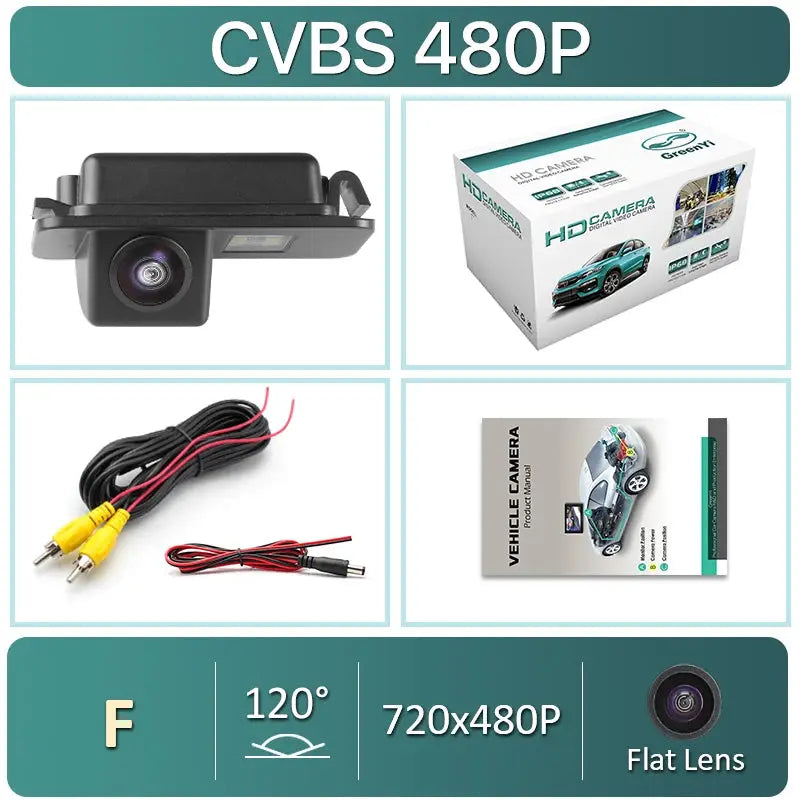 CCD AHD 1080P Night Vision Car License Plate Light Rear View Camera For Ford Focus Hatchback Fiesta Mondeo S-MAX 2008-2014 by InterCyprus Trading Ltd