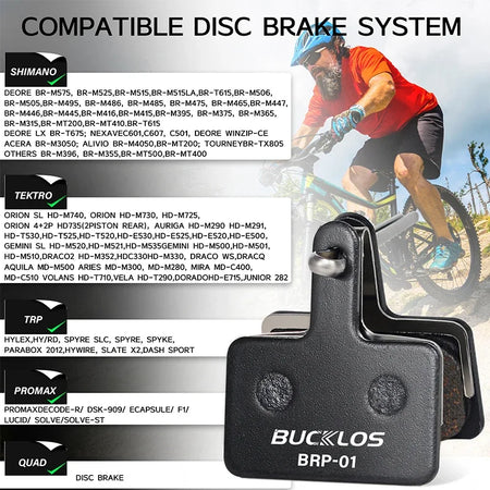 BUCKLOS Bicycle Hydraulic Disc Pad - Heat Dissipation