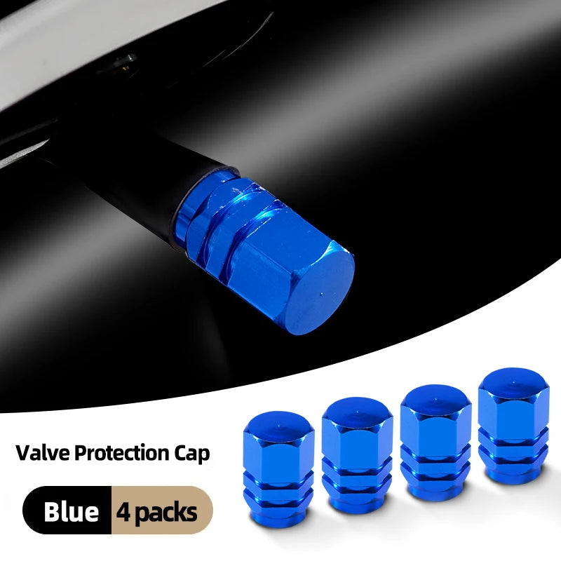 Aluminium ventieldopjes, universele pasvorm voor auto's, vrachtwagens, fietsen en motorfietsen