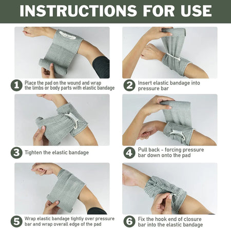 4/6in Israeli Bandage Dressing &ndash; Sterile Combat Bandage