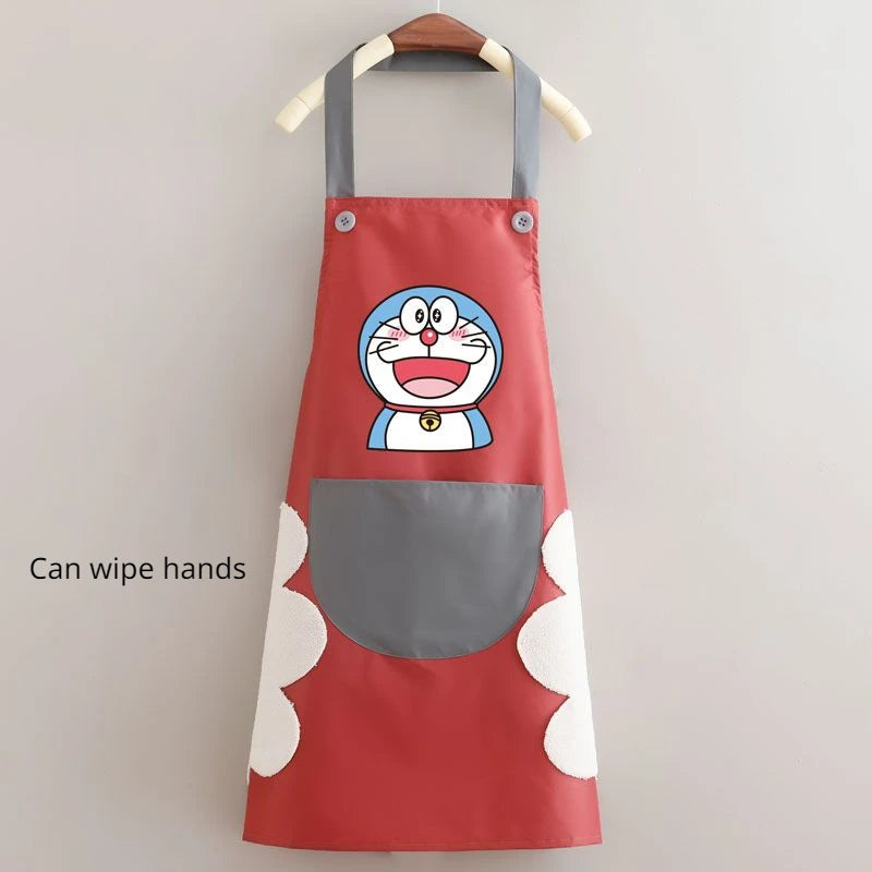 Doraemon Waterproof Oil-Proof Apron - Cute Cartoon Design C