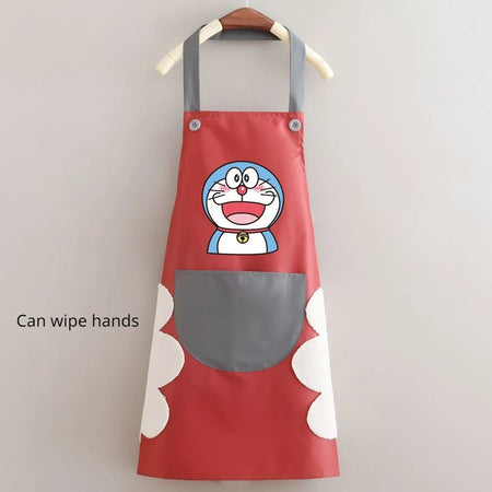 Doraemon Waterproof Oil-Proof Apron - Cute Cartoon Design C