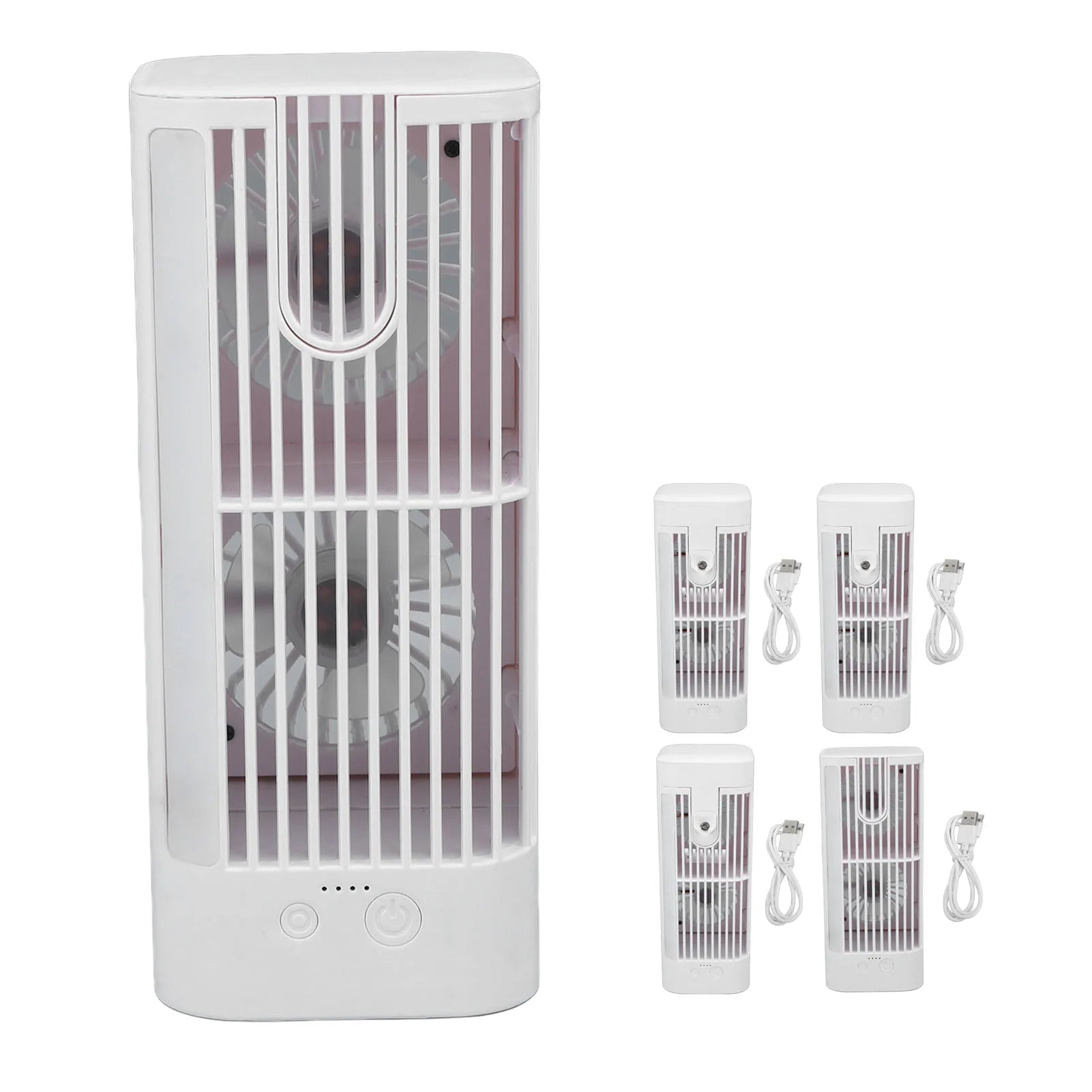 Portable Desktop Air Conditioner Fan with Night Light - Energy Efficient Cooling for Homes &amp; Offices