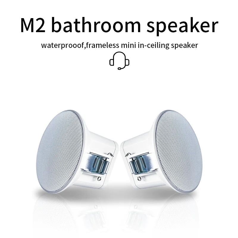 Wasserdichter 2-Zoll In-Deckenlautsprecher 8 Ohm 5W für Badezimmer-Hintergrundmusik