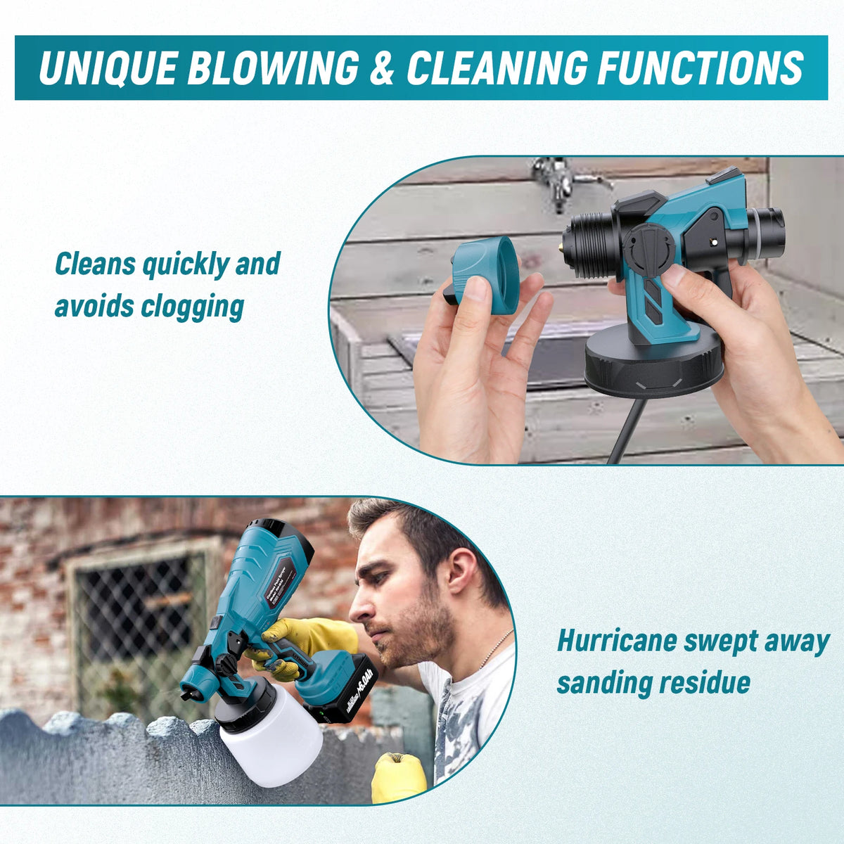 Cordless Electric Spray Gun for Makita 18V