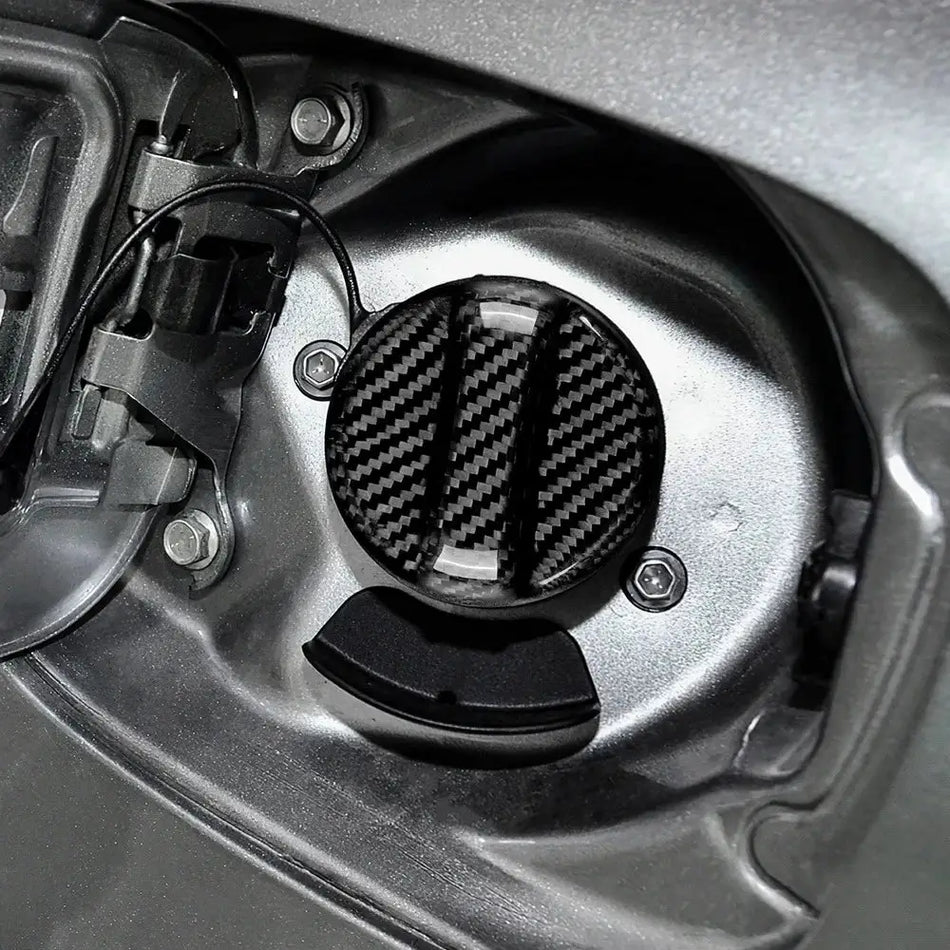 Cubierta rígida de tapa del depósito de combustible de fibra de carbono para Toyota Mazda Lexus