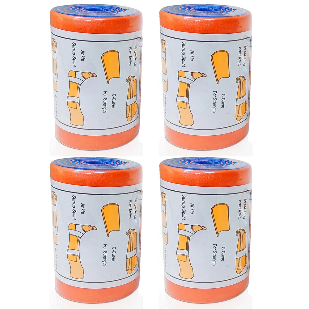 First Aid Aluminum Splint Roll 11x46cm - Ultra Lightweight 4 pack