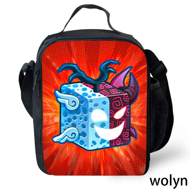 Wolyn Customisable Anime Fruit Lunch Bag &amp; Backpack for Kids Color008 / CHINA