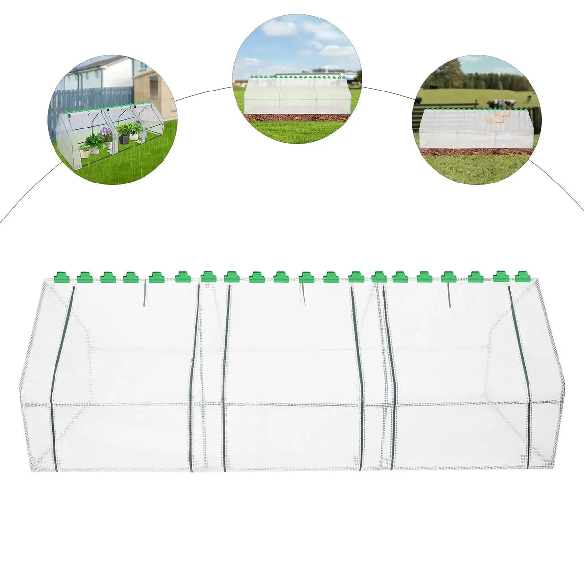 Large Walk-In Garden Greenhouse 9x3x3ft Pop-Up &ndash; Easy Setup