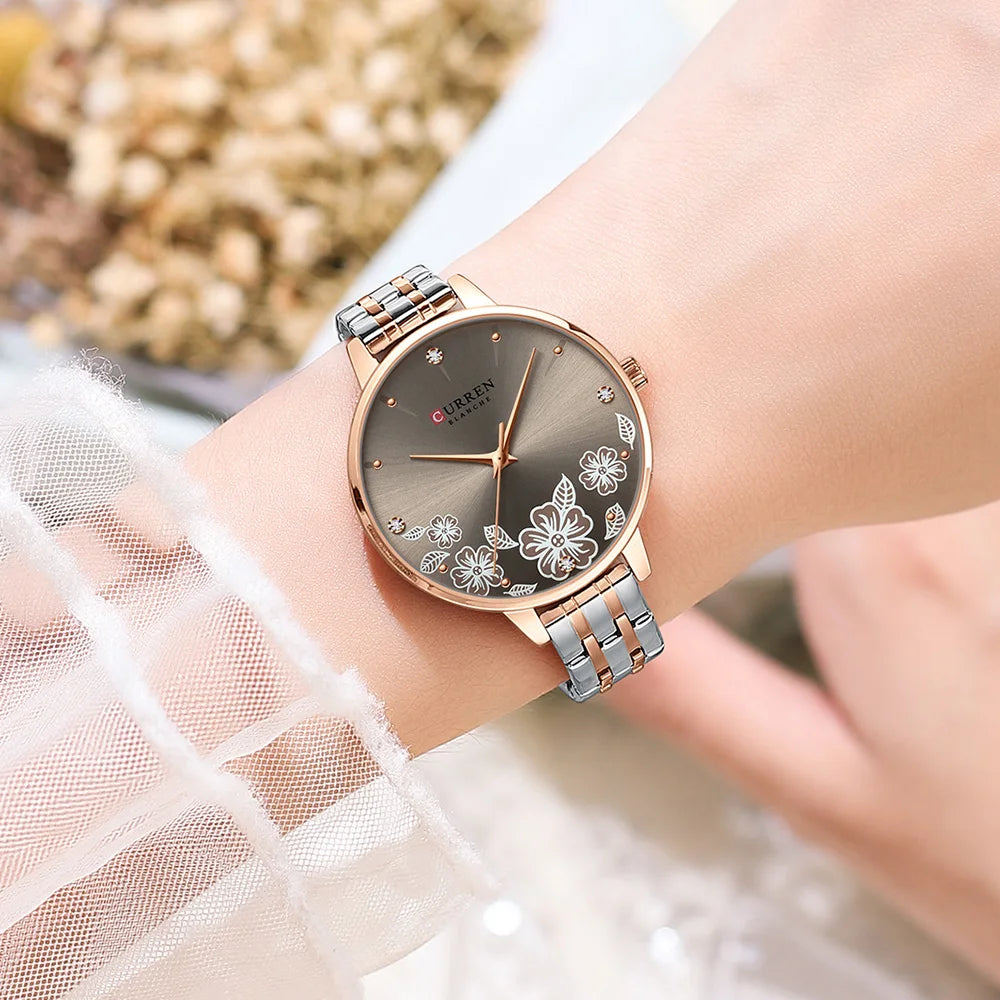 CURREN Ultra Thin Stainless Steel Women&rsquo;s Quartz Watch